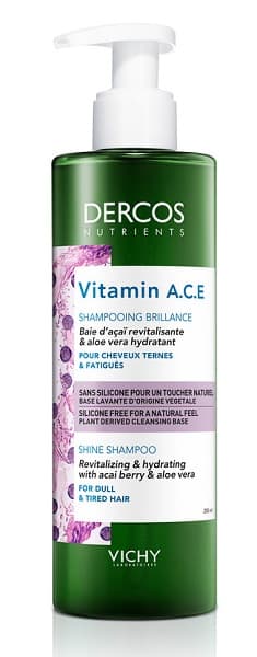 Vichy Dercos Nutrients Vitamin ACE Shampoo Illuminante flacone dispencer 250 ml