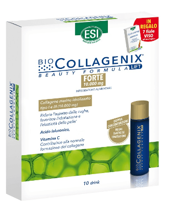 BIOCOLLAGENIX FORTE ESI 10 DRINK + 7 ampolle Biocollagenix omaggio