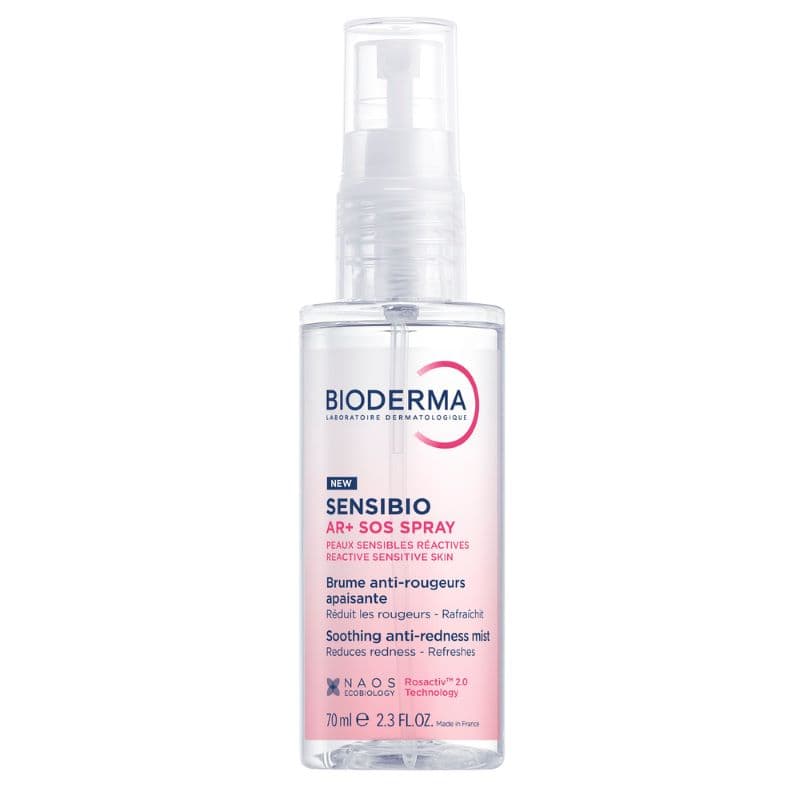 Bioderma Sensibio AR+ SOS Spray - Spray viso lenitivo anti-rossori per pelle sensibile - 70 ml