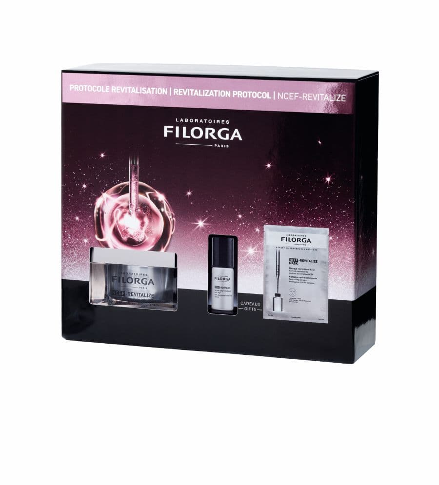 Filorga Cofanetto di Natale 2025 Ncef-Revitalize - Crema 50 ml + siero 5 ml + Sheet mask
