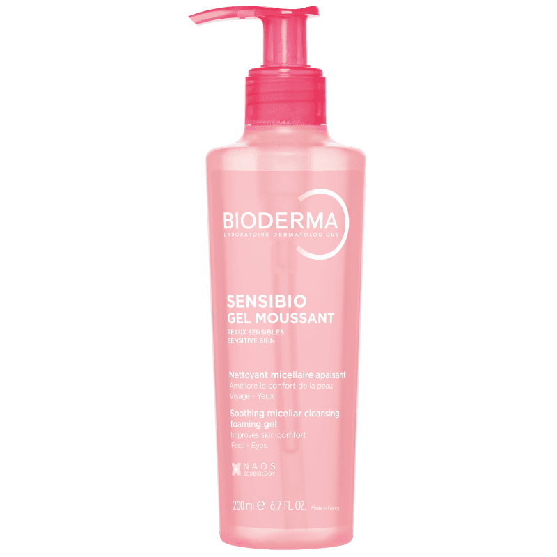 Bioderma Sensibio Gel Moussant - Detergente e struccante lenitivo per pelle sensibile - 200 ml