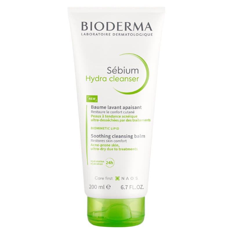 Bioderma Sebium Hydra Cleanser - Balsamo detergente per pelle acneica sensibilizzata - 200 ml