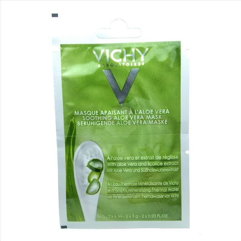Vichy Maschera Addolcente Lenitiva Aloe Vera 2x6ml