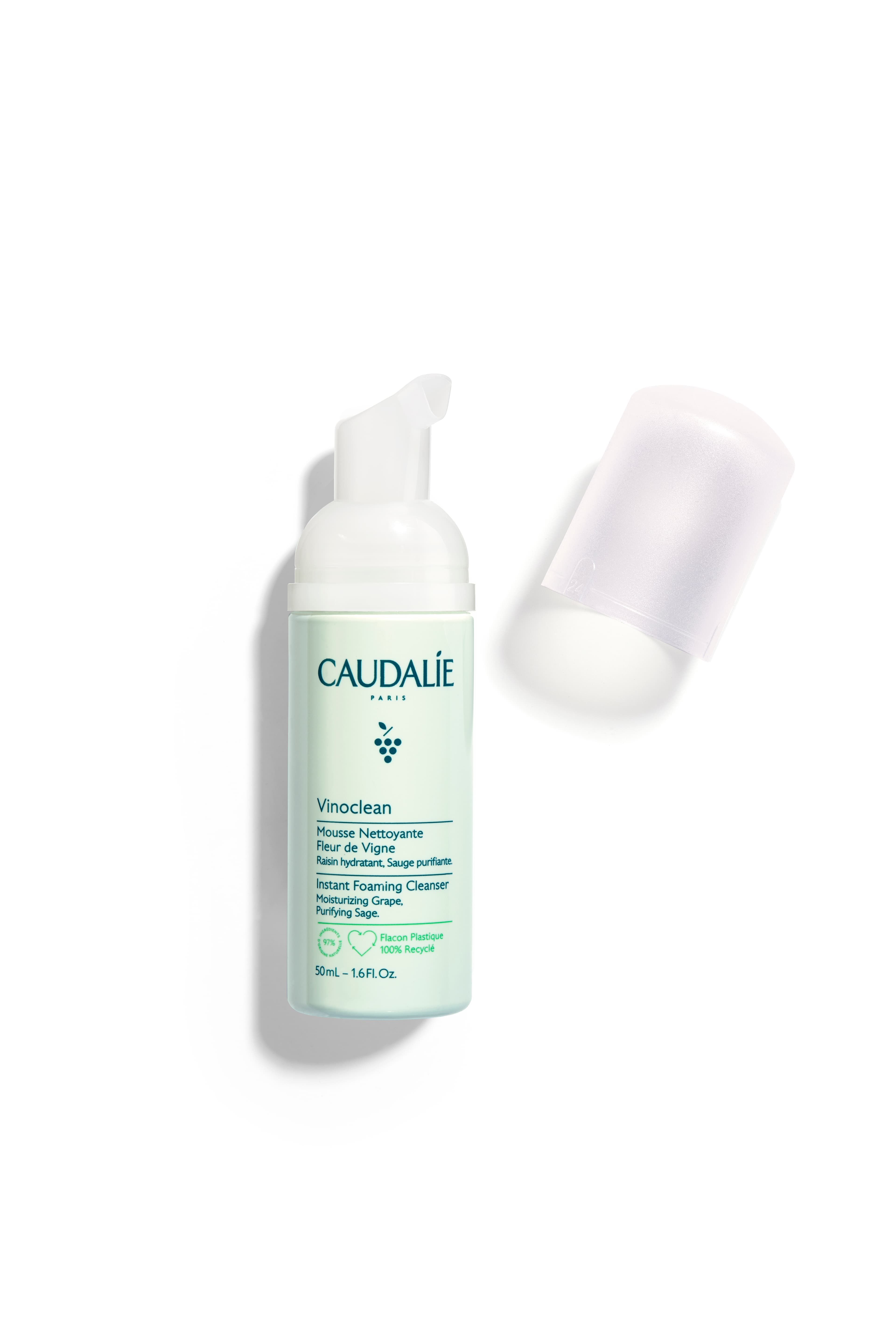 Caudalie Vinoclean Schiuma Detergente - Mousse struccante e purificante - 50 ml