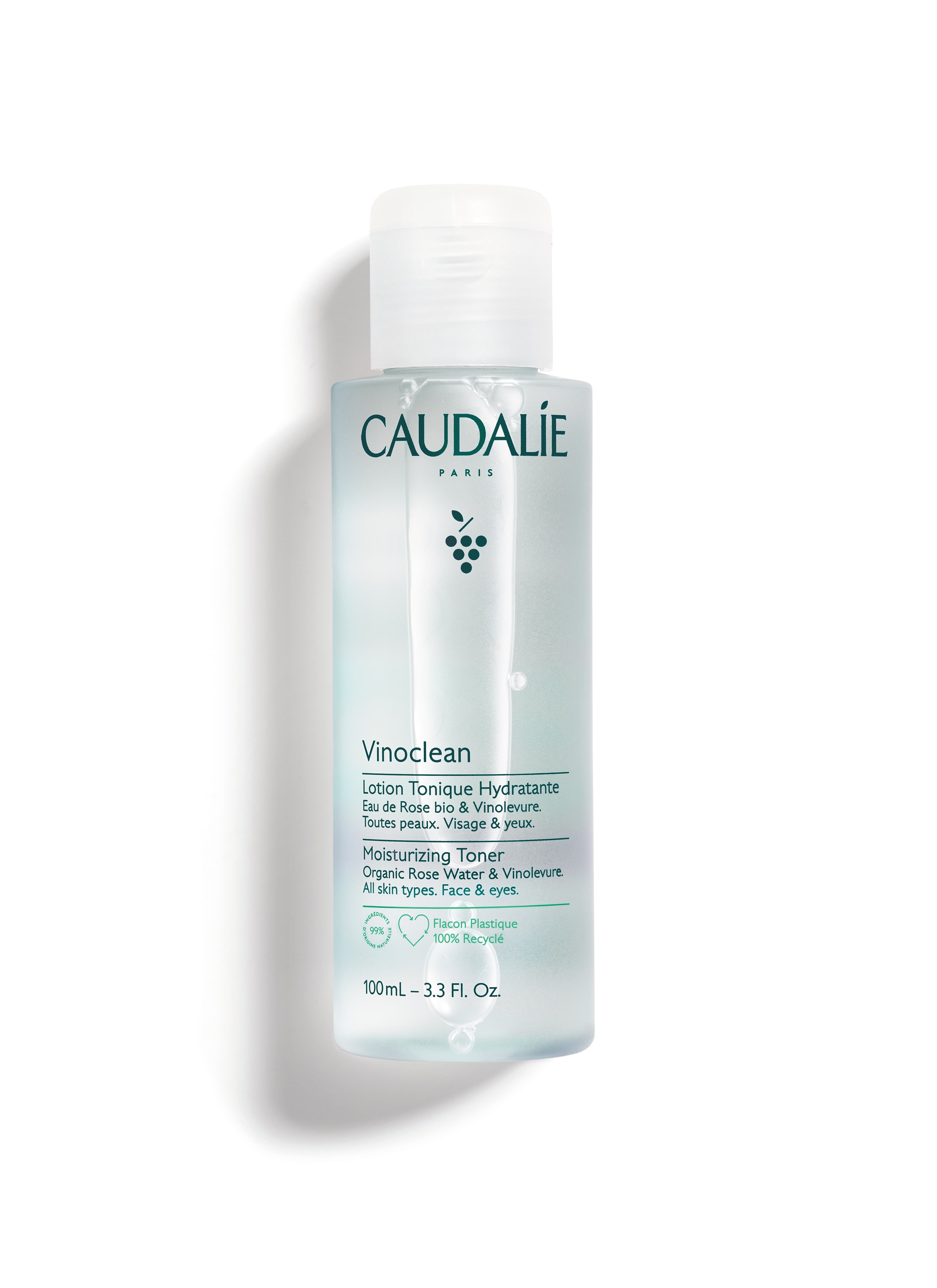 Caudalie Vinoclean Lozione Tonica Idratante - Ideale per detergere e struccare - 100 ml