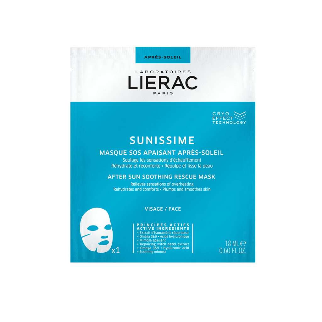 Lierac Sunissime Maschera Doposole in Tessuto - Maschera doposole ad effetto lenitivo