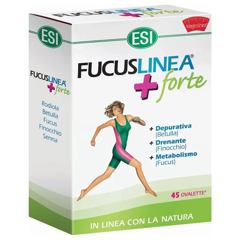 Esi Fucuslinea + Forte Integratore Alimentare per Controllo Peso, 45 ovalette