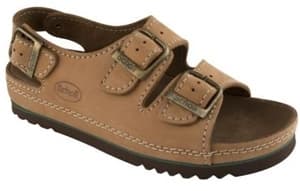 Scholl Air Bag - Sandalo nubuck unisex color cuoio per il supporto plantare misura 42
