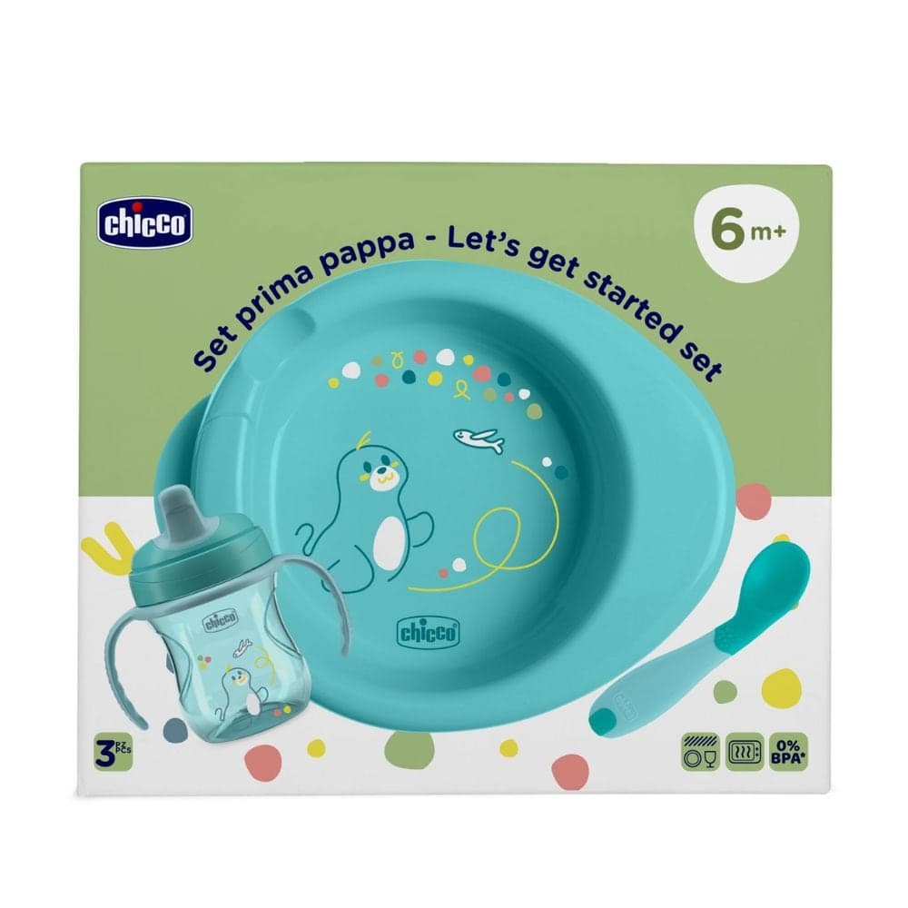 Chicco Set Prima Pappa 6m+ colore Azzurro
