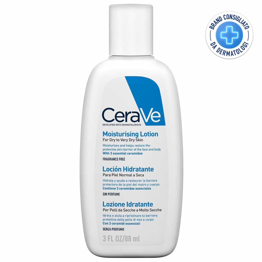CeraVe Lozione Idratante Corpo Pelle da Secca a Molto Secca, 88ml