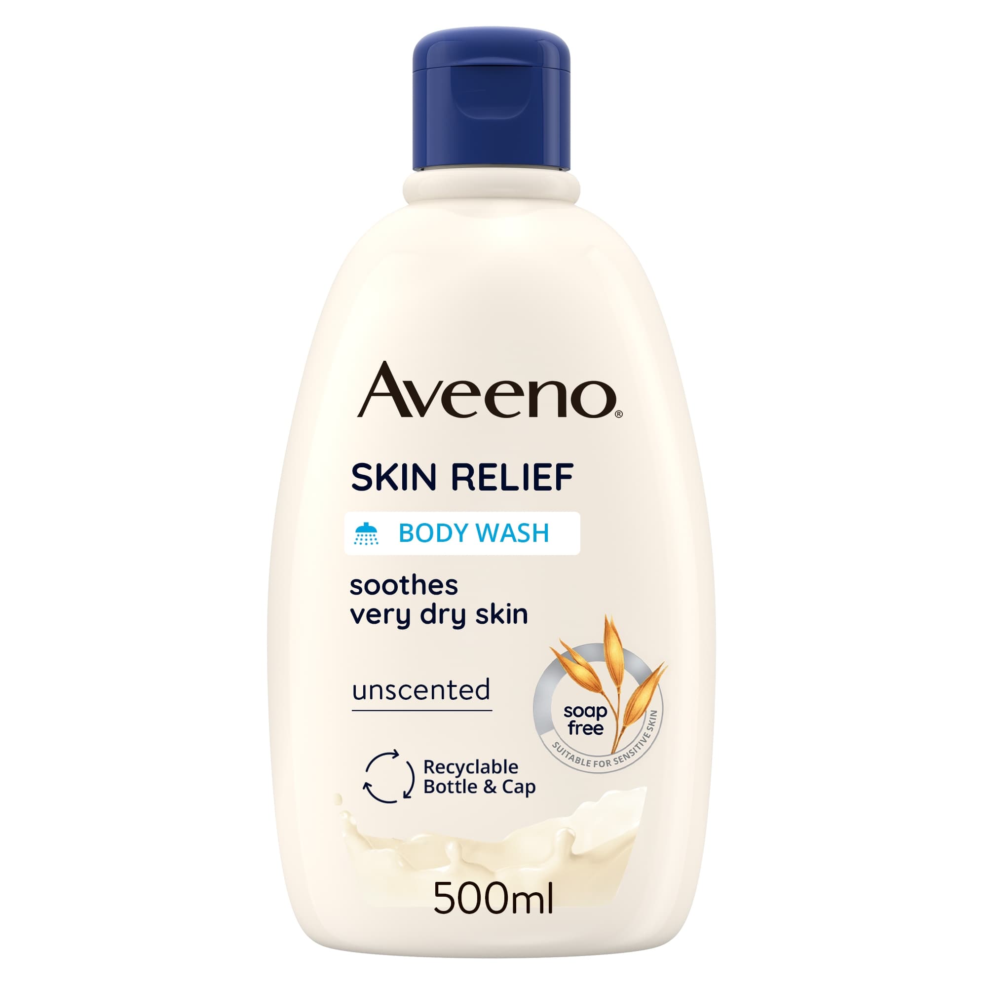 Aveeno Bagno Doccia Lenitivo Skin Relief Pelle da Secca a Molto Secca Ipoallergenico, 500ml