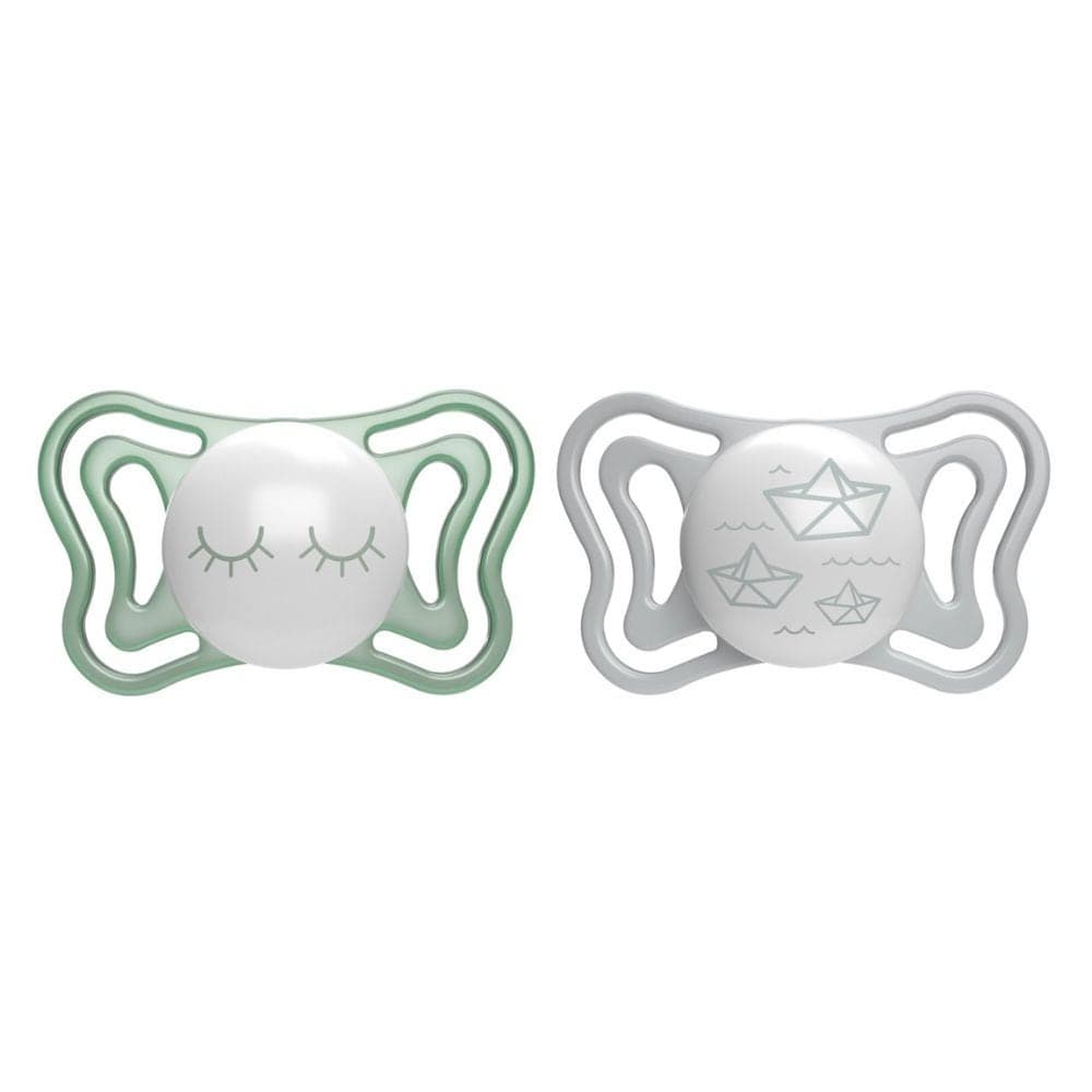 Chicco PhysioForma - Light Lumi Succhietto 16-36M Tettarella in Silicone colore Neutro, 2 succhietti