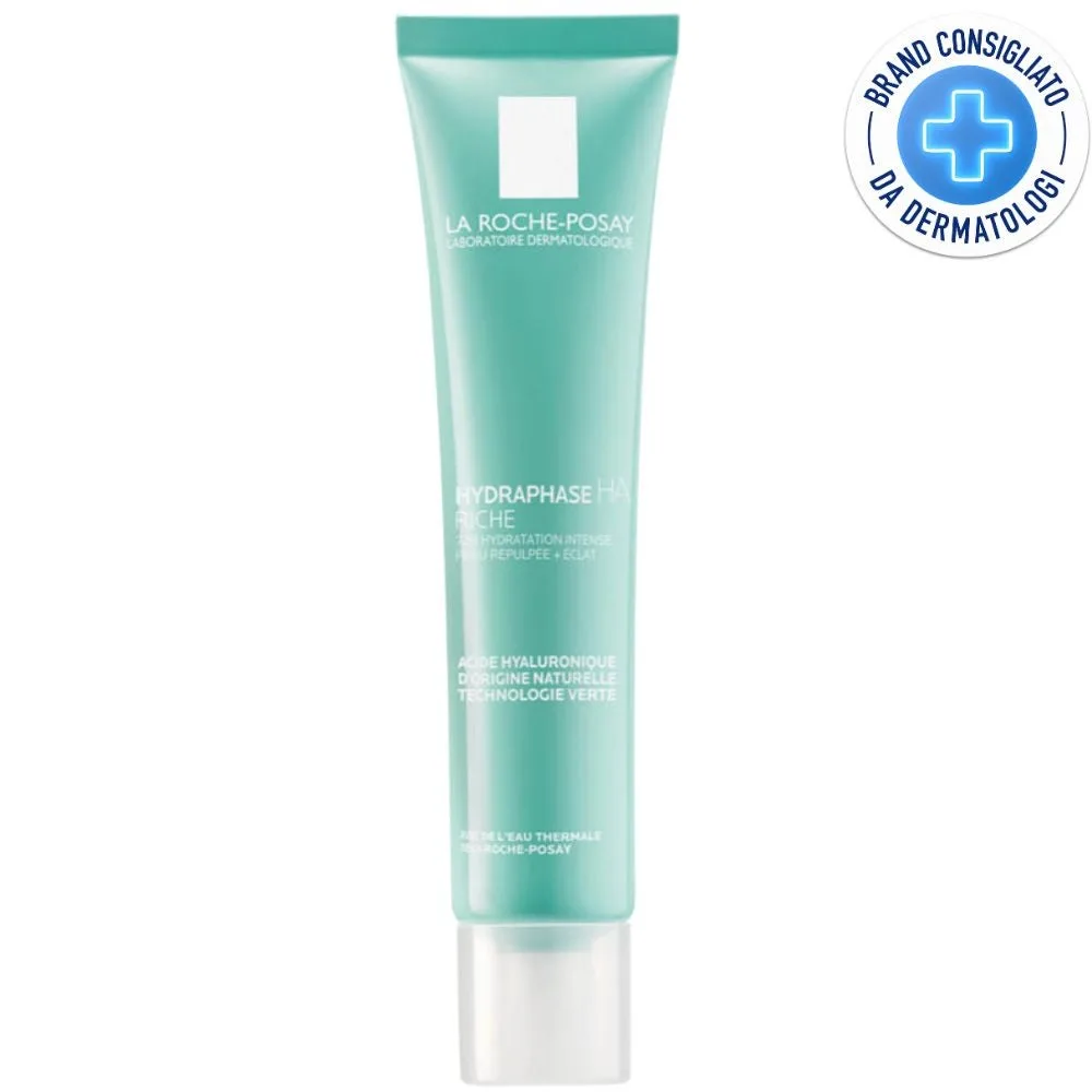 La Roche-Posay Hydraphase HA Rich - Crema idratante all'acido ialuronico per la pelle secca, 40 ml